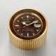 ROLEX, GILT BRASS DISPLAY DESK CLOCK 'TIME TO THE SECOND' WITH STOP FEATURE, REF. 455 - photo 1