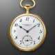 PATEK PHILIPPE, YELLOW GOLD OPENFACE POCKET WATCH, RETAILED BY F. MICHAELSEN - ROME - photo 1