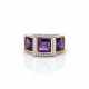 Damenring mit Amethyst- und Diamantbesatz - фото 1