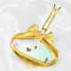 Handgefertigter Designer-Goldschmiedeanhänger mit schönem Opal und Brillant besetzt, 18K Gold - Foto 1