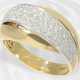 Ring: Außergewöhnlicher und ungetragener Brillant-Goldschmiedering im Overcross-Design, 18K Gelbgold - фото 1