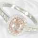 Ring: moderner Diamantring mit seltenem Fancy Diamant "very light pink" - фото 1