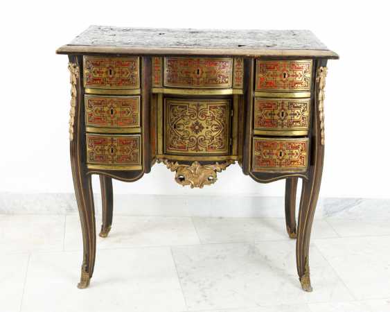 A French Baroque Small Writing Desk Decorated In Boule Technique
