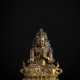 Feine feuervergoldete Bronze eines Bodhisattva - Foto 1