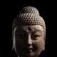 Seltener und großer Kopf des Buddha aus Stein - Foto 1