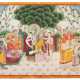 Miniaturmalerei mit Harihara inmitten von Gottheiten - Foto 1