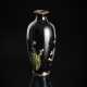 Schwarzgrundige Cloisonné-Vase mit feinem Dekor von verschiedenen Blüten - photo 1