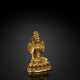 Figur der Tara auf einem Lotus aus Gold - photo 1