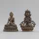 Zwei Bronzefiguren des Buddha Shakyamuni und Vajradhara - photo 1