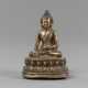 Kleine Bronze des Buddha Shakyamuni - фото 1