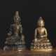 Zwei Bronzen des Buddha und eines Bodhisattva - фото 1