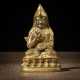Feuervergoldete Figur aus Bronze vermutlich Tsongkhapa - Foto 1
