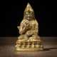 Feuervergoldete Figur aus Bronze vermutlich Tsongkhapa - photo 1