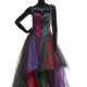 A MULTI-COLORED SILK AND AND TULLE EVENING DRESS WITH RHINESTONE BODICE AND DETAILS - Foto 1