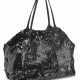 A BLACK SEQUIN AND PAILLETTE TOTE - фото 1