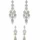 TWO PAIRS OF SILVER-TONE METAL COSTUME JEWELRY EARRINGS - фото 1