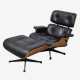 Charles & Ray Eames, Lounge Chair "670" mit Ottoman "671" - photo 1