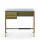 Office desk in green painted metal with four undertop drawers - фото 1