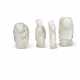 A GROUP OF FOUR WHITE JADE FIGURES - photo 1