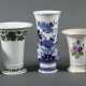 5 Meissen-Vasen 1x 1850-1924, 2x nach 1934 und 2x 1957- - Foto 1