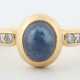 Damenring mit Saphircabochon Gelbgold 750, Ringschiene - фото 1