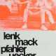 Plakat Lenk/Mack/Pfahler/Uecker 1970, Galerie Müller St - фото 1