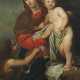 Maler des 19./20. Jh. ''Madonna mit Kind und dem Johann - photo 1