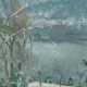 Maler des 20. Jh. ''Winterliche Seelandschaft'', stilis - Foto 1