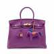 A VIOLET TOGO LEATHER BIRKIN 35 WITH GOLD HARDWARE - photo 1
