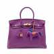 A VIOLET TOGO LEATHER BIRKIN 35 WITH GOLD HARDWARE - Foto 1