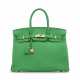 A BAMBOU CLÉMENCE LEATHER BIRKIN 35 WITH GOLD HARDWARE - photo 1