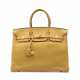 A CURRY CLÉMENCE LEATHER BIRKIN 35 WITH GOLD HARDWARE - фото 1