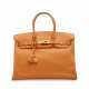 AN ORANGE H SWIFT LEATHER BIRKIN 35 WITH GOLD HARDWARE - фото 1