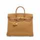 A SABLE FJORD LEATHER HAC BIRKIN 32 WITH GOLD HARDWARE - фото 1