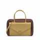 A BEIGE & HAVANE CALF BOX LEATHER LORRAINE WITH GOLD HARDWARE - Foto 1