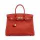 A ROUGE TOMATE CLÉMENCE LEATHER BIRKIN 35 WITH GOLD HARDWARE - photo 1