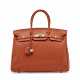 A ROSY SWIFT LEATHER BIRKIN 35 WITH PALLADIUM HARDWARE - photo 1