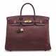 A HAVANE EVERGRAIN LEATHER BIRKIN 40 WITH GOLD HARDWARE - фото 1