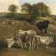 Johann Georg von Dillis - Rinder auf der Weide in hügeliger Landschaft - фото 1