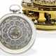 Taschenuhr: besonders große englische Doppelgehäuse-Spindeluhr mit Datum, eine der ersten Uhren des bekannten Uhrmachers Samuel Weldon, London 1741 - Foto 1