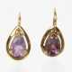 Amethyst Ohrstecker - Gelbgold 333 - фото 1