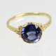 blauer Saphir Ring - Gelbgold 585 - фото 1