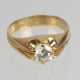 Diamant Solitär Ring 0,6 ct. - Gelbgold 585 - фото 1