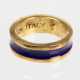 vergoldeter Ring mit Emaille - Silber - photo 1