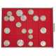 Lindner tableau, with 18 silver coins / medals, - фото 1