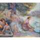 PAINTER/IN 20th century, probably student of Manfred HENNINGER, "Bathers", - Foto 1
