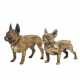2 miniature bronzes 'Bulldogs', 20th c. - photo 1