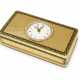 A SWISS ENAMELLED GOLD MUSICAL SNUFF-BOX WITH A WATCH - фото 1