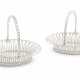 A PAIR OF GEORGE III SILVER CAKE BASKETS - фото 1