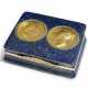 A VICTORIAN GOLD-MOUNTED AND HARDSTONE COMMEMORATIVE SNUFF-BOX - фото 1